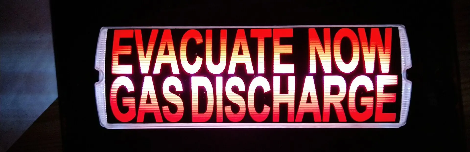 EXIT LIGHT ( EVACUATION NOW GAS DISCHARGE) LX-CB804CL LXINE